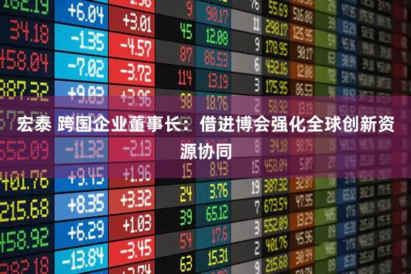 宏泰 跨国企业董事长：借进博会强化全球创新资源协同